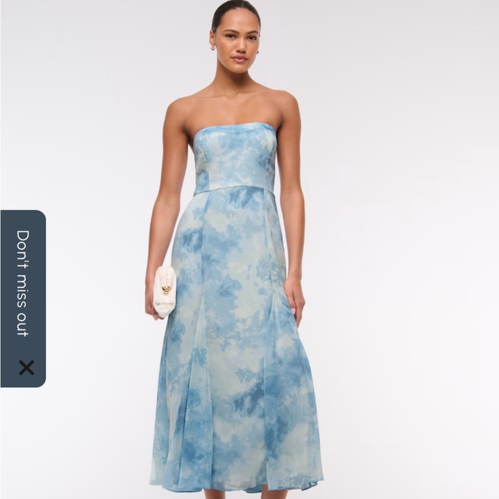 Abercrombie & Fitch Blue Midi dress NWT
